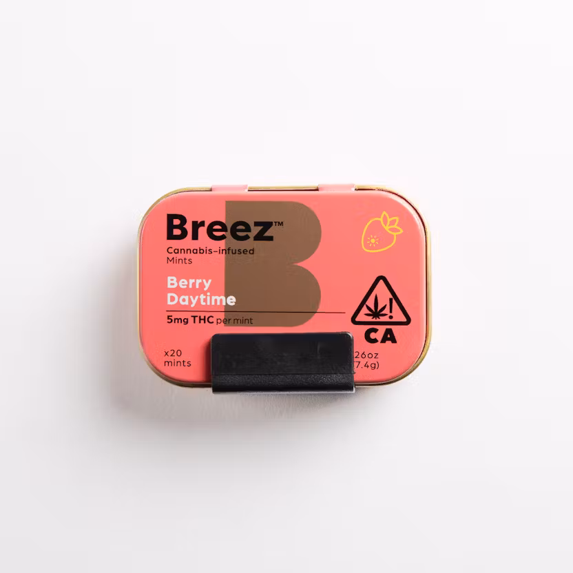 BERRY DAYTIME-CANNABIS INFUSED MINTS-100mg-Breez